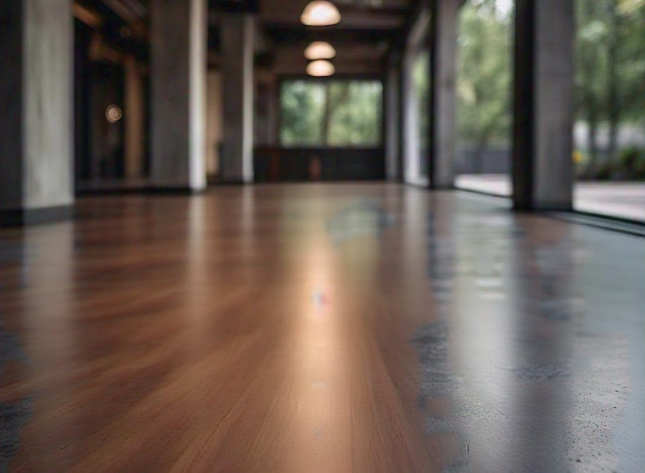 concrete floor in living space